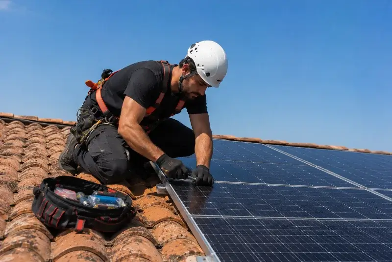 Maintenance et monitoring de panneaux solaires à Rannée
